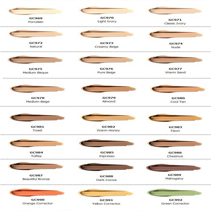 Face Make Up Concealer corretivo Acne contour palette Makeup Contouring Foundation Waterproof Full Cover Dark Circles Cream