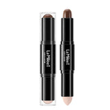 LAMILEE Double Head 3D Bronzer Highlighter Stick Face Makeup Concealer Pen Foundation Stick Cream Texture Contour Pencil