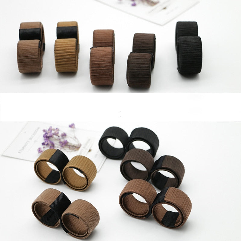 6Colors DIY Tool Hair Accessories Synthetic Wig Donuts Bud Head Band Ball French Twist French Magic Bun Maker Sweet Hair Braider