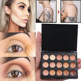 15 colors Professional concealer palettes makeup Cream Base Foundation Palettes Matte Face Contouring cosmetic Concealer palette