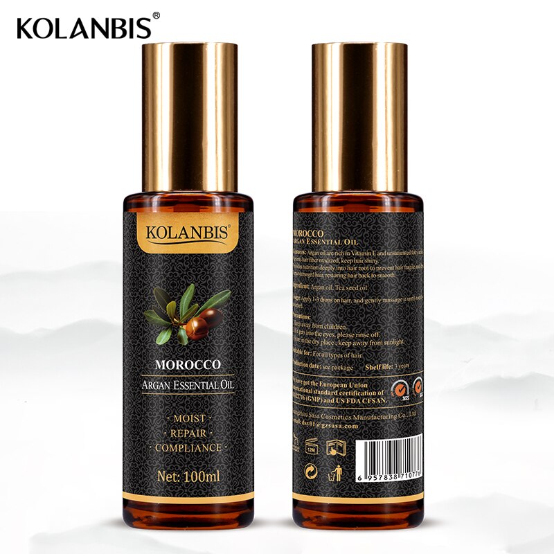 hair care anti frizz  essential hair oil morocco argan leave in conditioner for repair damaged keratin frizzy hair  treatment
