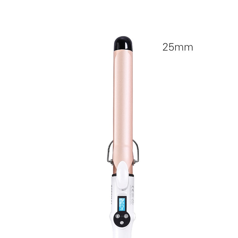 TINTON LIFE Electric Professional Ceramic Hair Curler Lcd Curling Iron Roller Curls Wand Waver Fashion Styling Tools