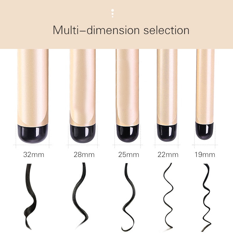 TINTON LIFE Electric Professional Ceramic Hair Curler Lcd Curling Iron Roller Curls Wand Waver Fashion Styling Tools