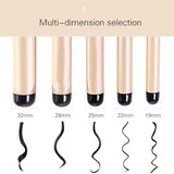 TINTON LIFE Electric Professional Ceramic Hair Curler Lcd Curling Iron Roller Curls Wand Waver Fashion Styling Tools