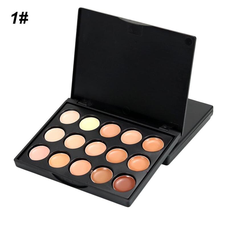 15 colors Professional concealer palettes makeup Cream Base Foundation Palettes Matte Face Contouring cosmetic Concealer palette