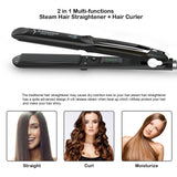 Professional Steam Hair Straightener Ceramic Vapor Hair Flat Iron Seam Hair Straightening Iron Curler Steamer Hair Styling Tool