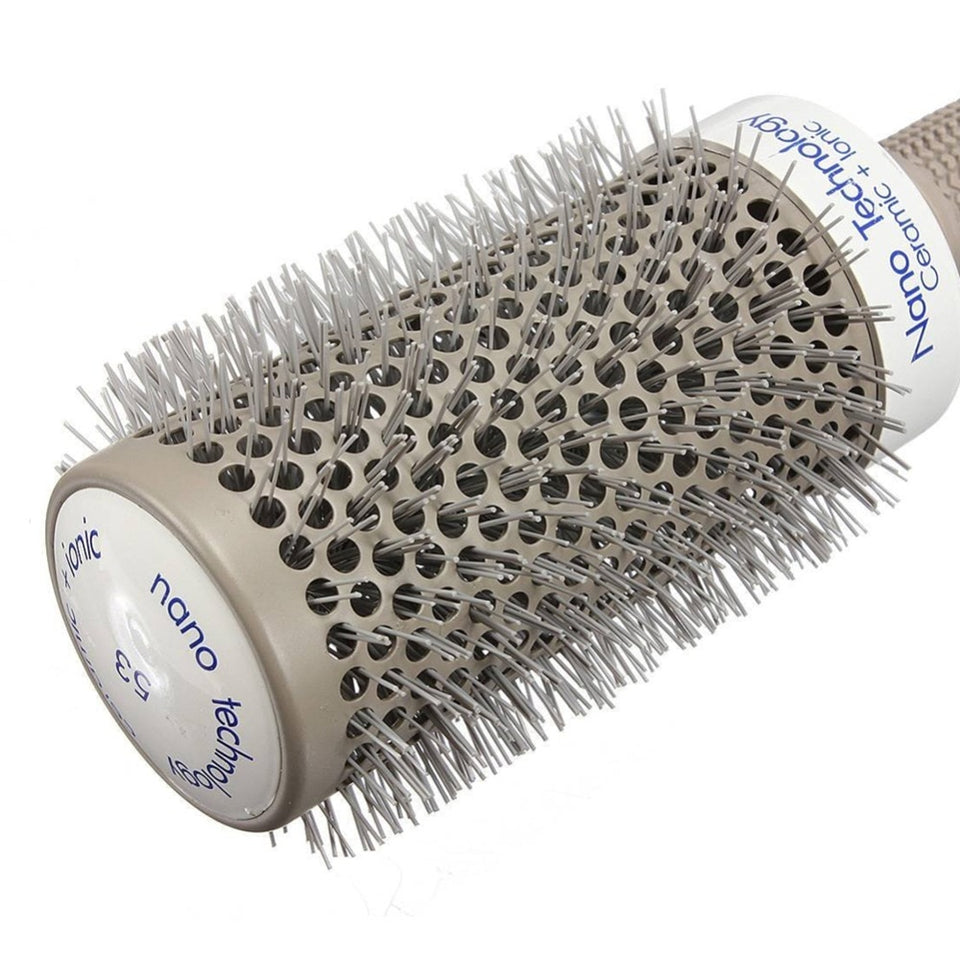 Vaclav 6 Size Hair Brush Nano Hairbrush Thermal Ceramic Ion Round Barrel Comb Hairdressing Hair Salon Styling Drying Curling