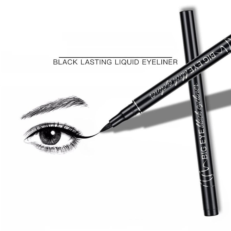 Professional Black Liquid Eyeliner Waterproof Long-lasting Make Up Women Comestic Eye Liner Pencil Makeup Crayon Eyes Marker Pen