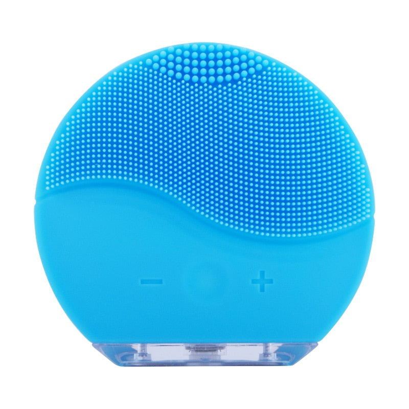 Face Cleaning Brush Electric Facial Cleanser Washing Brush Mini Electric Facial Brush Waterproof Silicone Facial Brush
