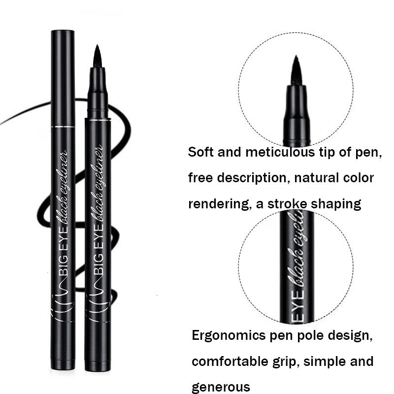 Professional Black Liquid Eyeliner Waterproof Long-lasting Make Up Women Comestic Eye Liner Pencil Makeup Crayon Eyes Marker Pen