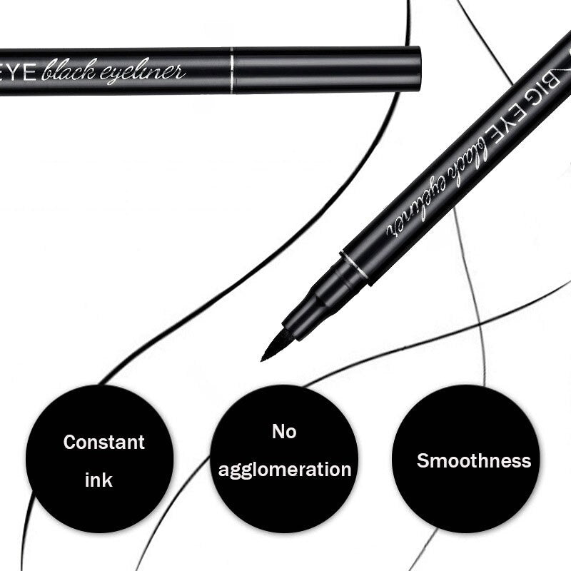 Professional Black Liquid Eyeliner Waterproof Long-lasting Make Up Women Comestic Eye Liner Pencil Makeup Crayon Eyes Marker Pen