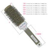 Vaclav 6 Size Hair Brush Nano Hairbrush Thermal Ceramic Ion Round Barrel Comb Hairdressing Hair Salon Styling Drying Curling