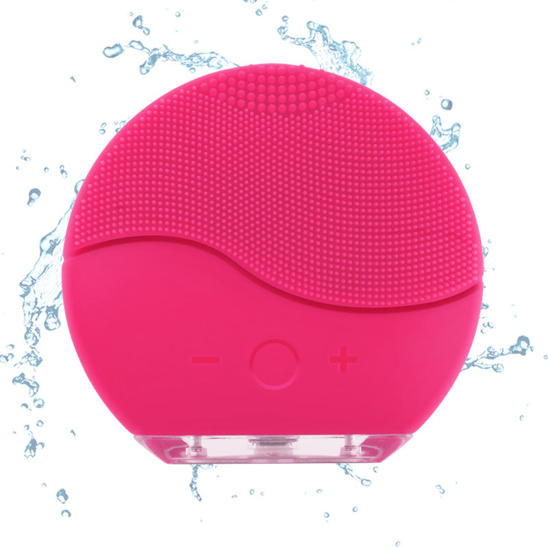 Face Cleaning Brush Electric Facial Cleanser Washing Brush Mini Electric Facial Brush Waterproof Silicone Facial Brush