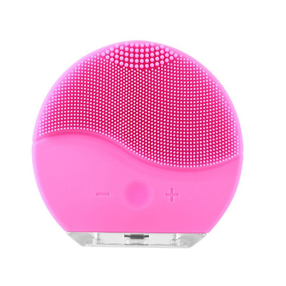 Face Cleaning Brush Electric Facial Cleanser Washing Brush Mini Electric Facial Brush Waterproof Silicone Facial Brush