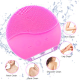 Face Cleaning Brush Electric Facial Cleanser Washing Brush Mini Electric Facial Brush Waterproof Silicone Facial Brush