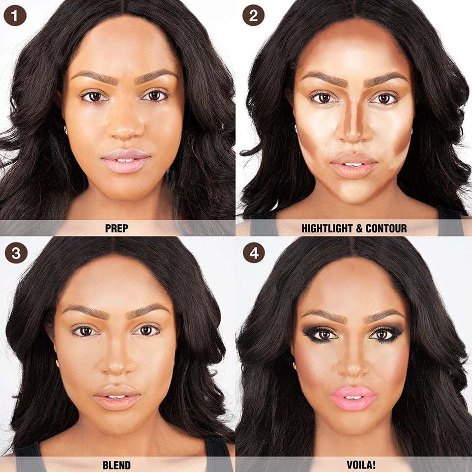 LAMILEE Double Head 3D Bronzer Highlighter Stick Face Makeup Concealer Pen Foundation Stick Cream Texture Contour Pencil